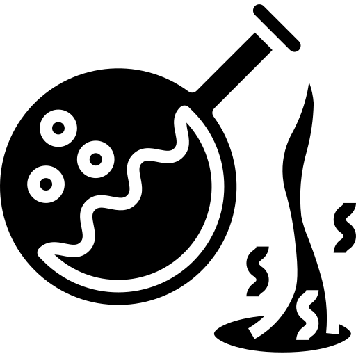 Corrosive materials icon