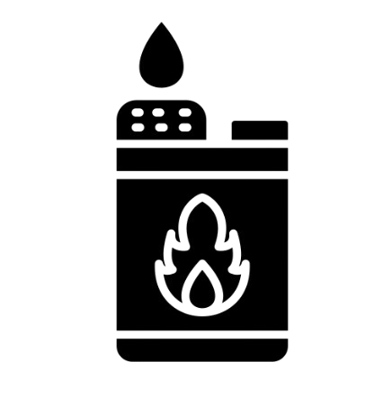 Flammable substances icon
